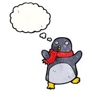 funny cartoon penguin N49