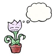 flower with thought bubble N2