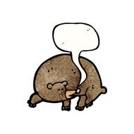 bear with speech bubble cartoon N3