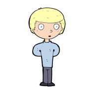 cartoon curious boy N44