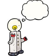 cartoon futuristic robot N13