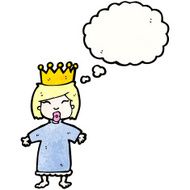 cartoon girl with crown N2