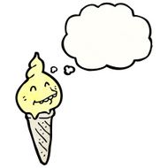 ice cream cone cartoon character N20
