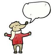 cartoon dog wearing clothes N2