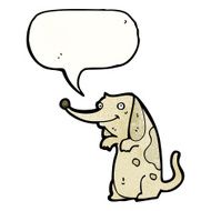 cartoon little dog N114