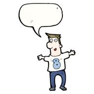 cartoon man in number eight shirt N3