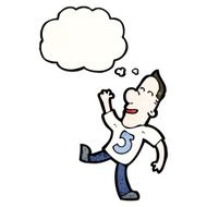 cartoon man in number five shirt N3