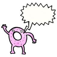 talking cartoon donut N4