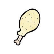 Cartoon Chicken Leg N37