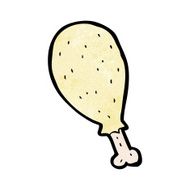 Cartoon Chicken Leg N38
