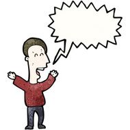 shouting man cartoon N14