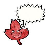 cartoon leaf with thought bubble N6