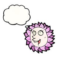 cartoon flower face N9