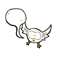 Cartoon Owl N173