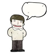 cartoon grinning man N101