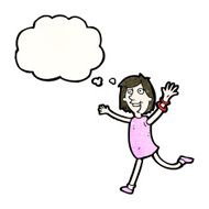 Excited Woman Cartoon N4
