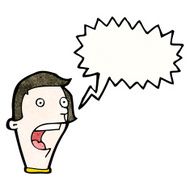 cartoon shouting man N40