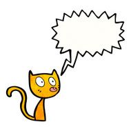 cartoon little cat N12