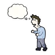 cartoon stressed man N83