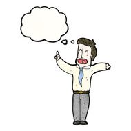 cartoon man with thought bubble N64