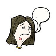 cartoon upset woman N2