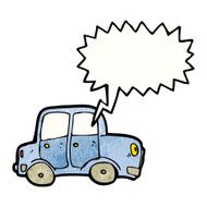 cartoon car with speech bubble N46
