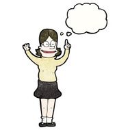 cartoon clever woman N5