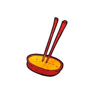 cartoon chinese food bowl N2