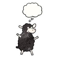 cartoon black sheep N20