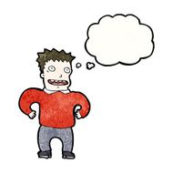 cartoon excited man N113