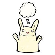 Cartoon happy rabbit N18