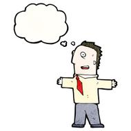 cartoon man with open arms N13