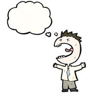 cartoon angry man shouting N2