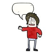 cartoon man with speech bubble N49