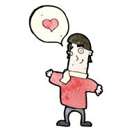 cartoon man in love N36