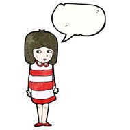 cartoon nervous girl N3
