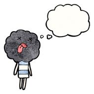 cute cloud head creature cartoon N9