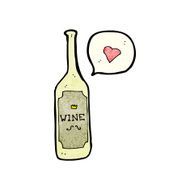 i love wine cartoon N2