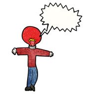 cartoon man with red light bulb head N6