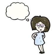 Pregnant Woman Cartoon N16