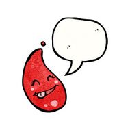 Cartoon Blood Drop N21