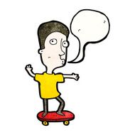 cartoon man skateboarding N2