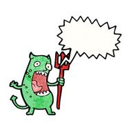cartoon shrieking devil N2