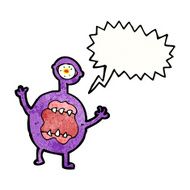 screaming monster cartoon character N4