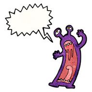 screaming monster cartoon character N5