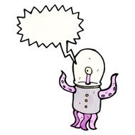 crazy space alien cartoon N4