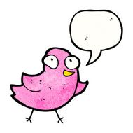 Cartoon Pink Bird N6