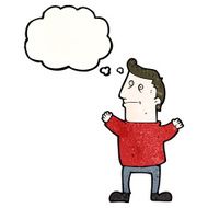 Cartoon Man Thinking N12