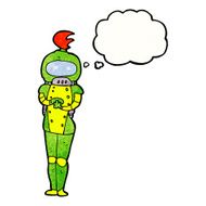 cartoon astronaut woman N3