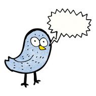 cartoon squawking bird N2